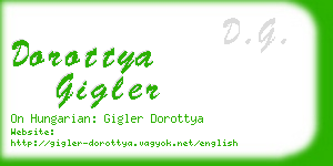 dorottya gigler business card